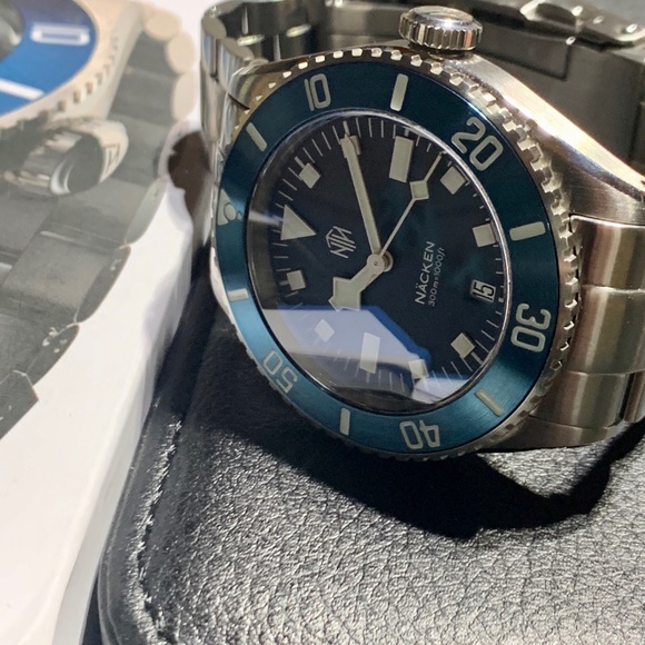 NTH WATCH NÄCKEN MODERN BLUE AUTOMATIC DIVER - Picture 10 of 16